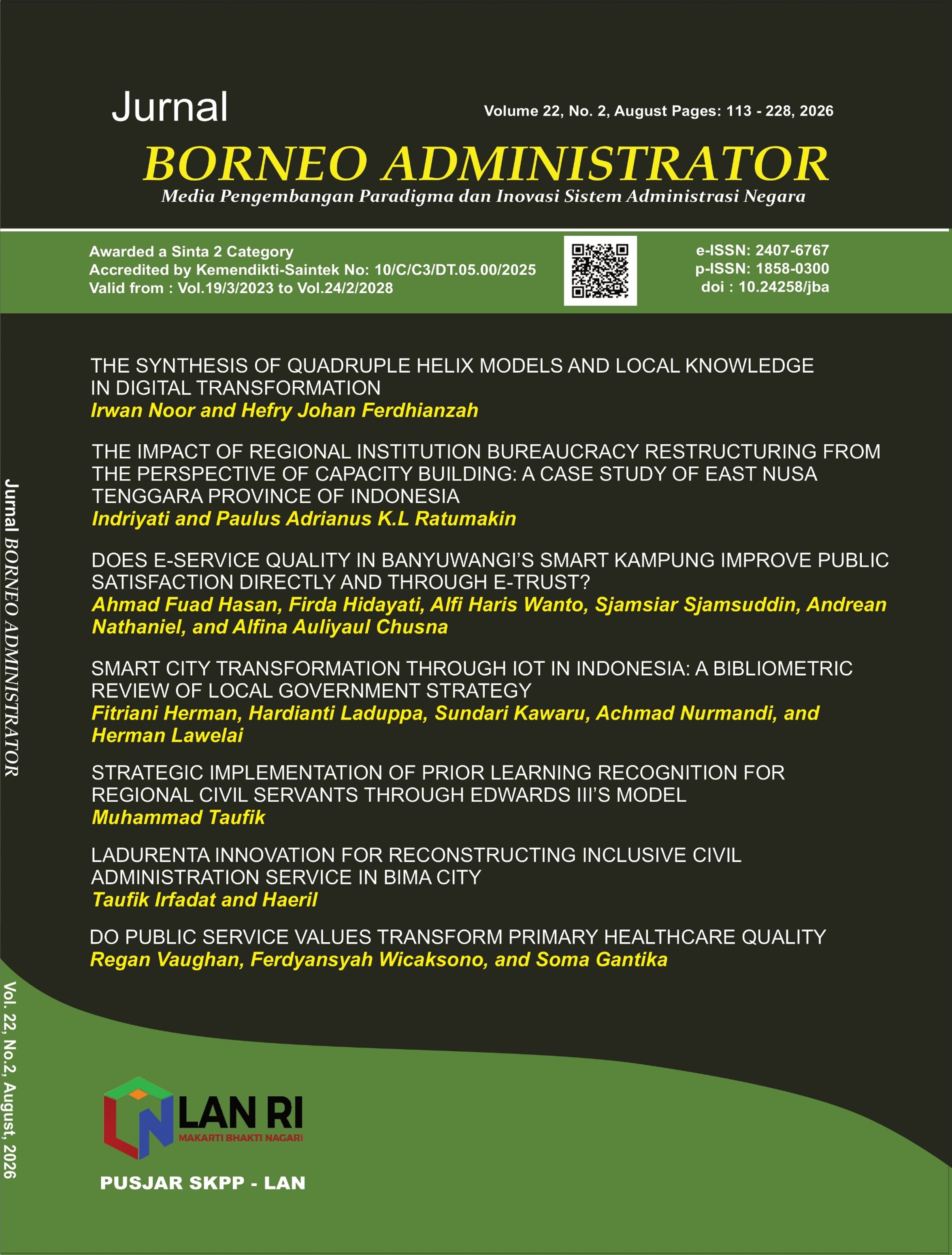 					View Vol. 22 No. 2 (2026): August 2026
				